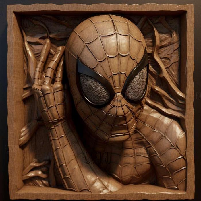 Gwen Spider Man 2 stl model for CNC